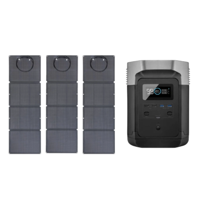Комплект EcoFlow DELTA + 3*110W Solar Panel Комплект EcoFlow DELTA + 3*110W Solar Panel