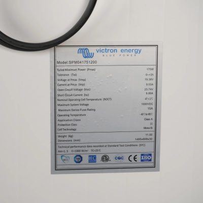 PV модуль Victron Energy 175W-12V 4a, 175Wp, Mono PV модуль Victron Energy 175W-12V 4a, 175Wp, Mono